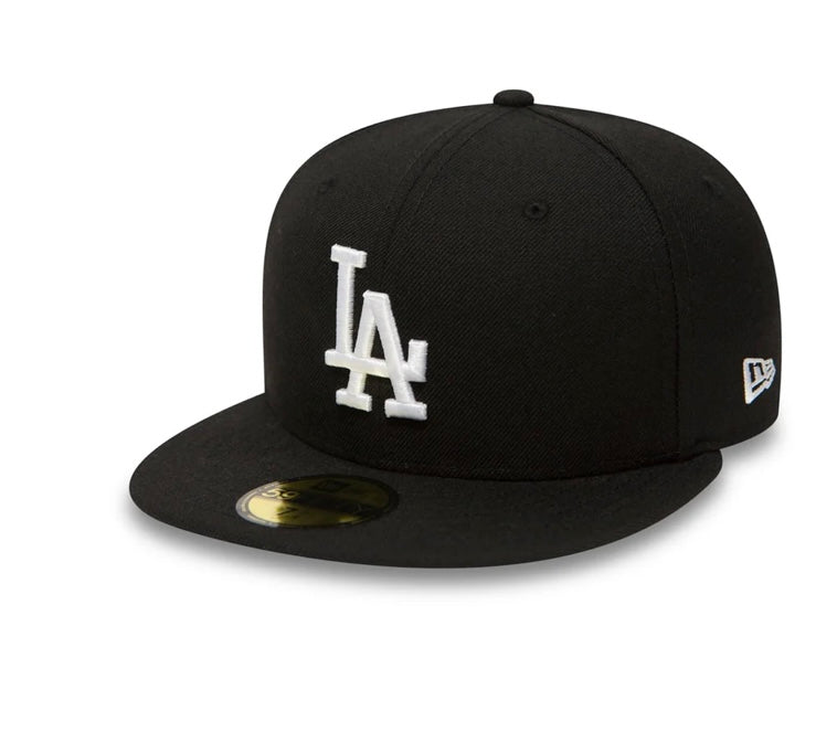 New Era LA Dodgers Black Fitted Cap