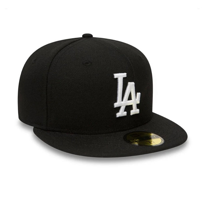 New Era LA Dodgers Black Fitted Cap